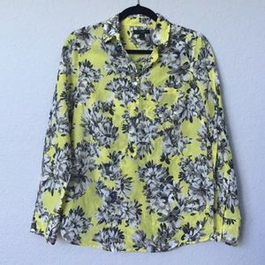 Lightweight J.Crew button down floral shirt