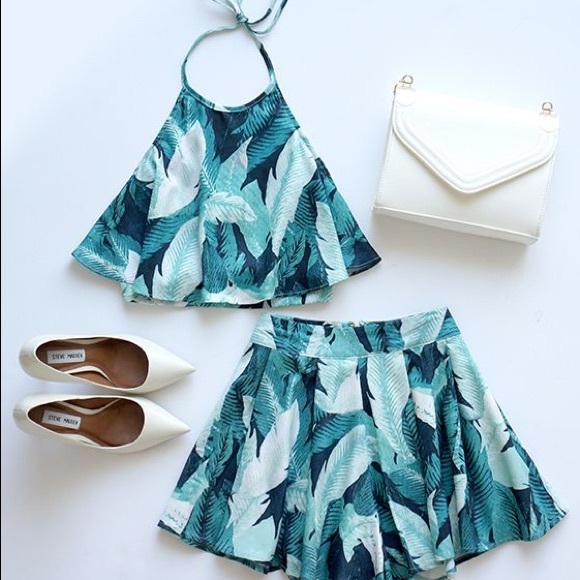 Leaf green 2 piece set