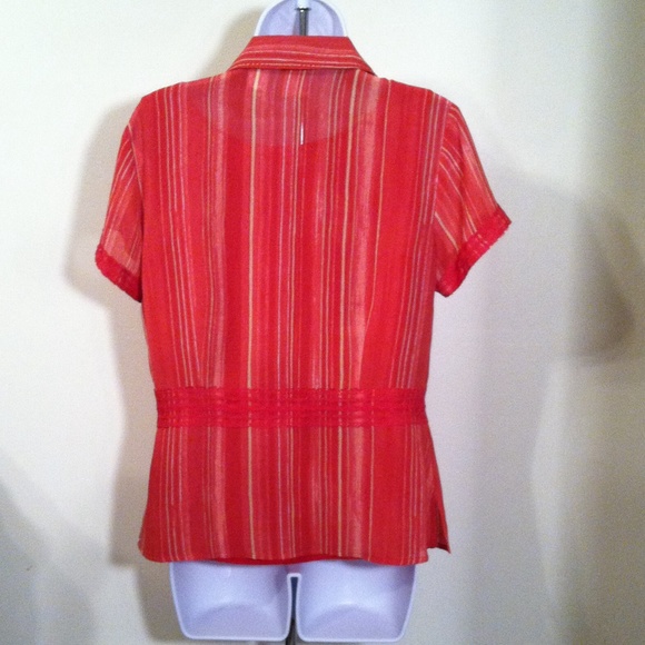 Emma & James orange top with cami - Picture 2 of 3