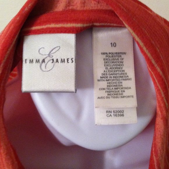 Emma & James orange top with cami - Picture 3 of 3