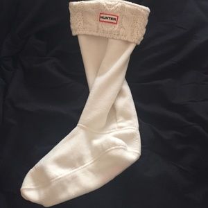 Hunter cable knit boot socks