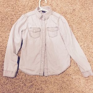 Girls denim Gap shirt