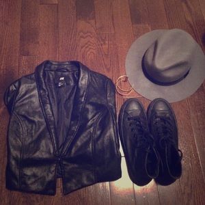 Suede Cropped Blazer