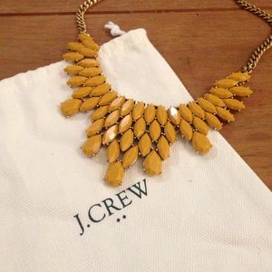 J. Crew mustard necklace