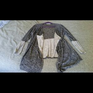 Contrast sleeve cardigan