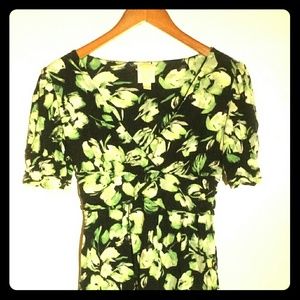 Ric Rac Anthropologie Retro Abstract Floral Blouse