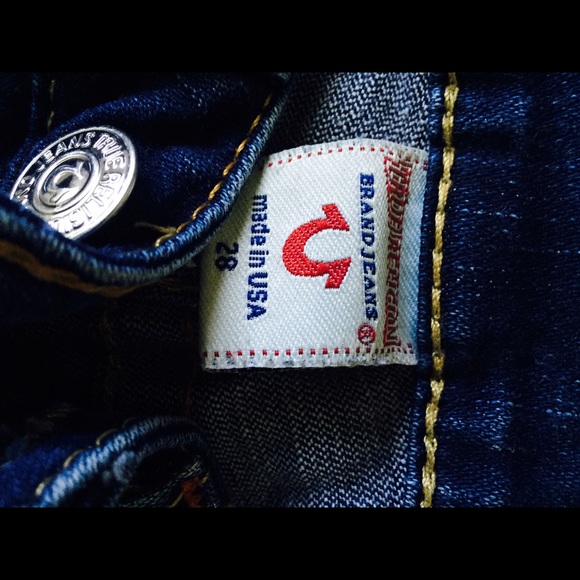 True religion dark blue jeans
