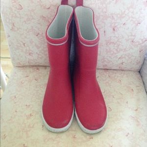 Red Tretorn Rain Boots