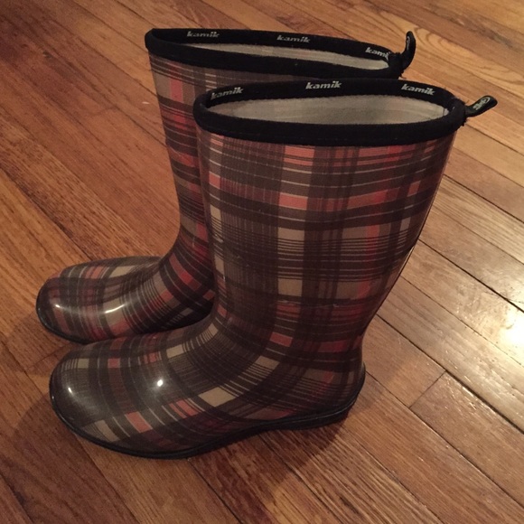 Kamik Rain boots plaid - Picture 2 of 4