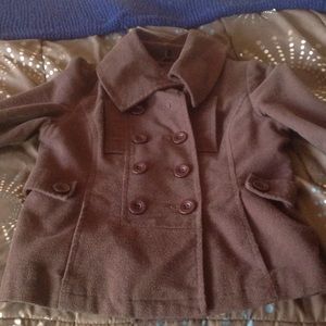 Brown mid weight coat
