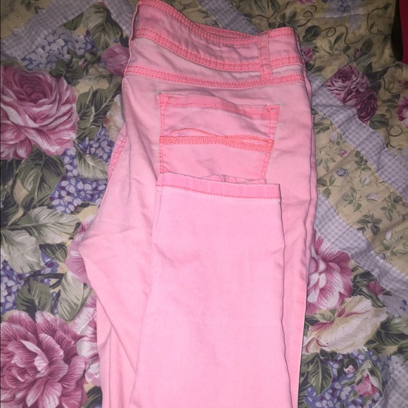 Coral jeans