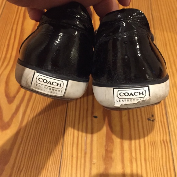 Black and white coach sneakers - Picture 4 of 4