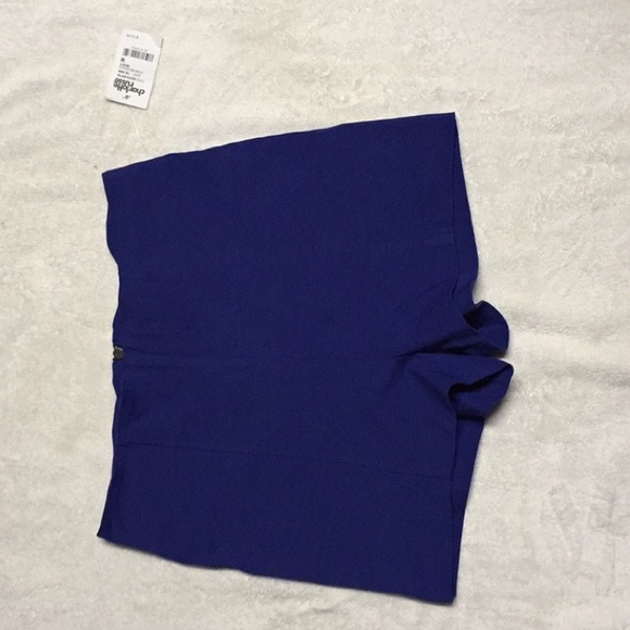 High waisted blue shirt size medium