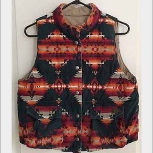 RL Denim & Supply Aztec reversible vest