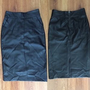 Forever 21 faux leather skirt
