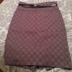 H&M gray polka dot pencil skirt