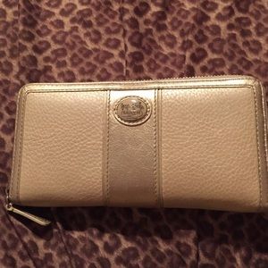 Beige coach wallet