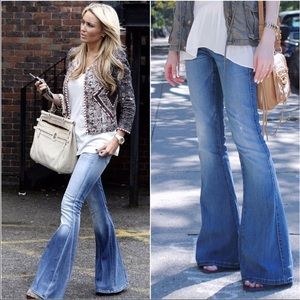 ❗️GET THE LOOK❗️❤️️ Patchwork Denim Flares ❤️