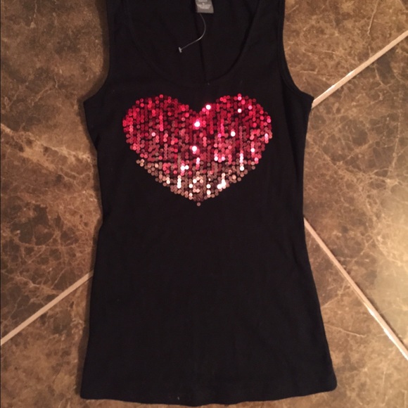 Dots Tops - Shimmery black tank