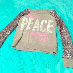"Let peace happen" sweatshirt