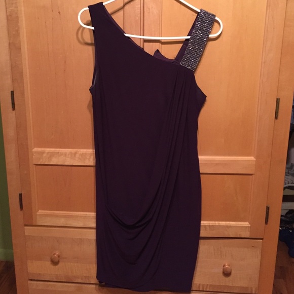 Eggplant cocktail dress
