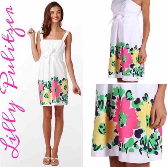 SOLD❤️NWT Lilly Pulitzer White Floral Print Dress - Picture 5 of 5