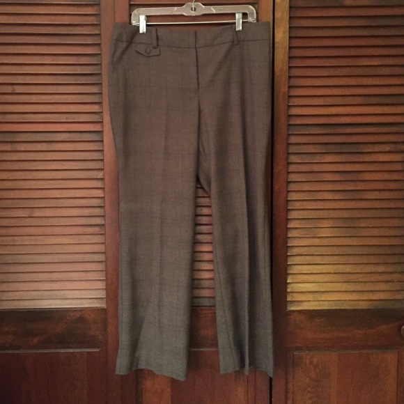 Dark plaid Ann Taylor dress pants