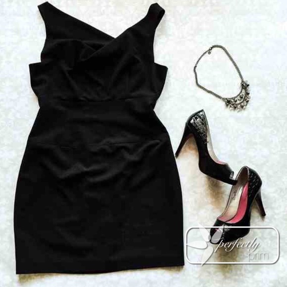 Black Halo Dresses & Skirts - Black Asymmetrical LBD by Black Halo