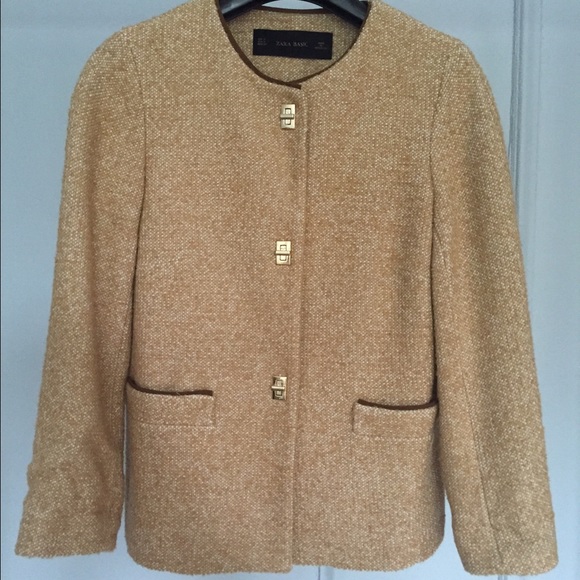 Zara Tweed Effect Blazer