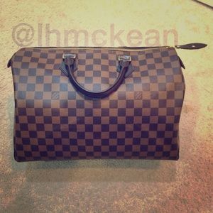 ✔️SOLD✔️ Louis Vuitton Speedy 35 Damier Ebene AUTH