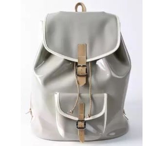 Harper Ave "LeCorb" patent leather backpack