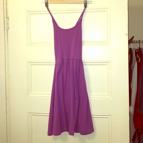 Purple American Apparel skater mini dress. Size S