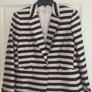 Striped blazer.