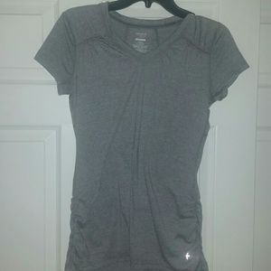 Grey athletic semi-fitted t-shirt