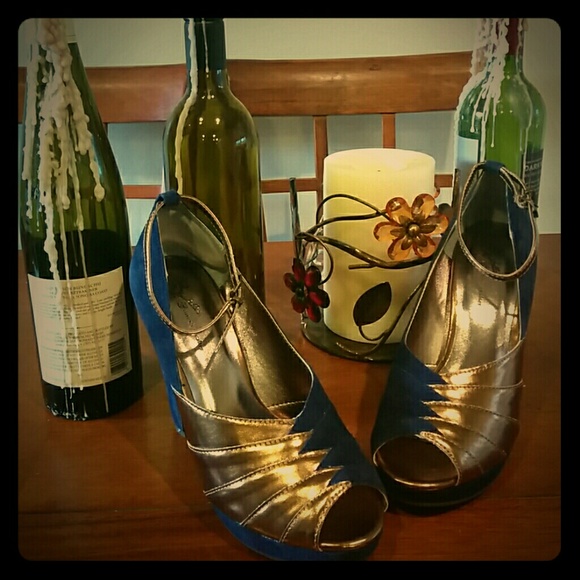 Blue Suede Seychelles Shoes