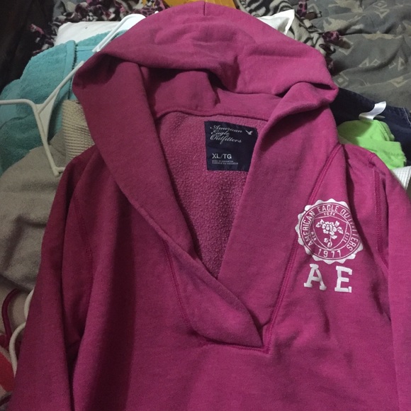 Pink American eagle hoodie