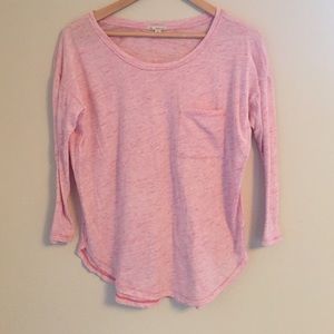 Pink long sleeve tee