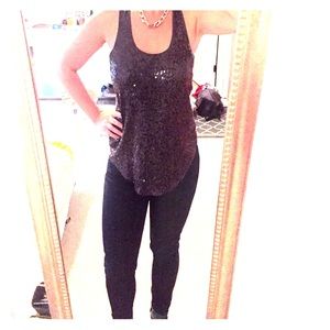 Grey sequence top from Express