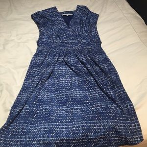 Blue sleeveless dress