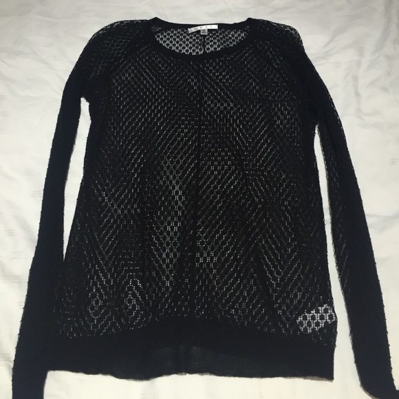 Sheer Black sweater.