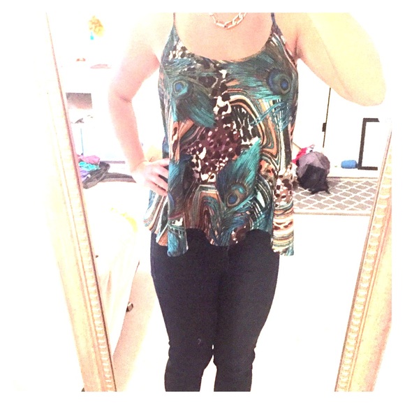 Animal exotic print top