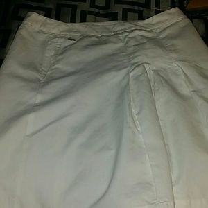 La Coste white pleated skirt