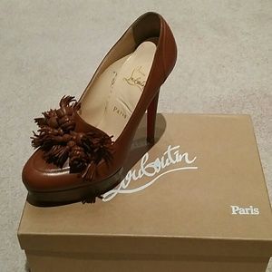 Christian Louboutin Brown Leather Heels