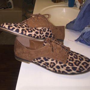 Leopard Oxfords