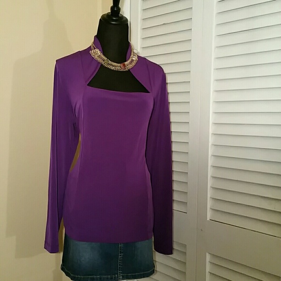 Queen Anne  rich purple blouse