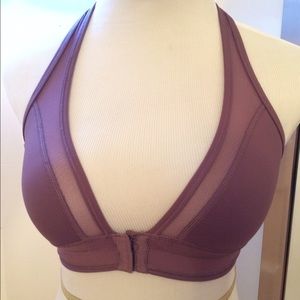 Lululemon seek the heat racerback purple sz 4 bra