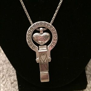 Brighton silver lanyard