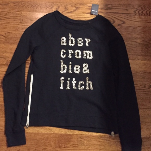 Navy Abercrombie kids sweatshirt
