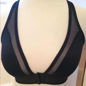 Lululemon seek the heat racerback bra black size 4