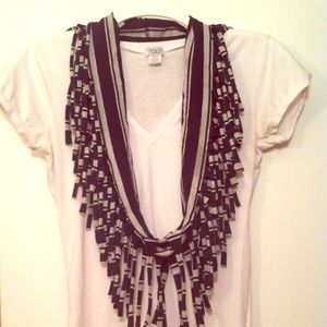 Handmade tee-shirt scarf